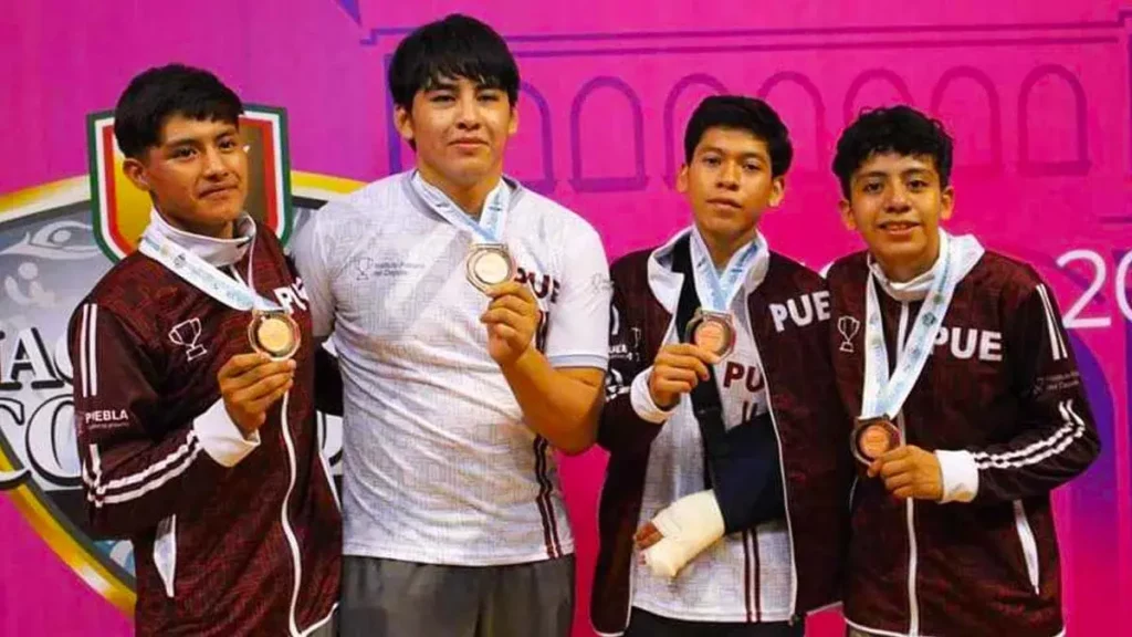 Puebla suma 15 medallas en los Juegos Nacionales Conade 2024; cuatro bronces en luchas asociadas