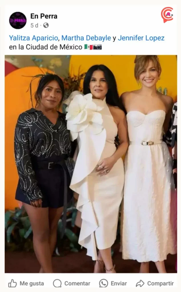 La activista poblana Olimpia Coral estuvo en la presentación de Atlas con Jennifer López