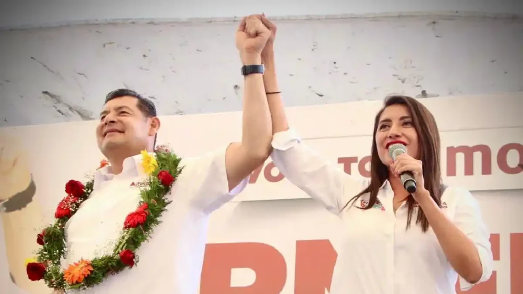 Angélica Alvarado y Alejandro Armenta realizaron un espectacular cierre de campaña en Huejotzingo