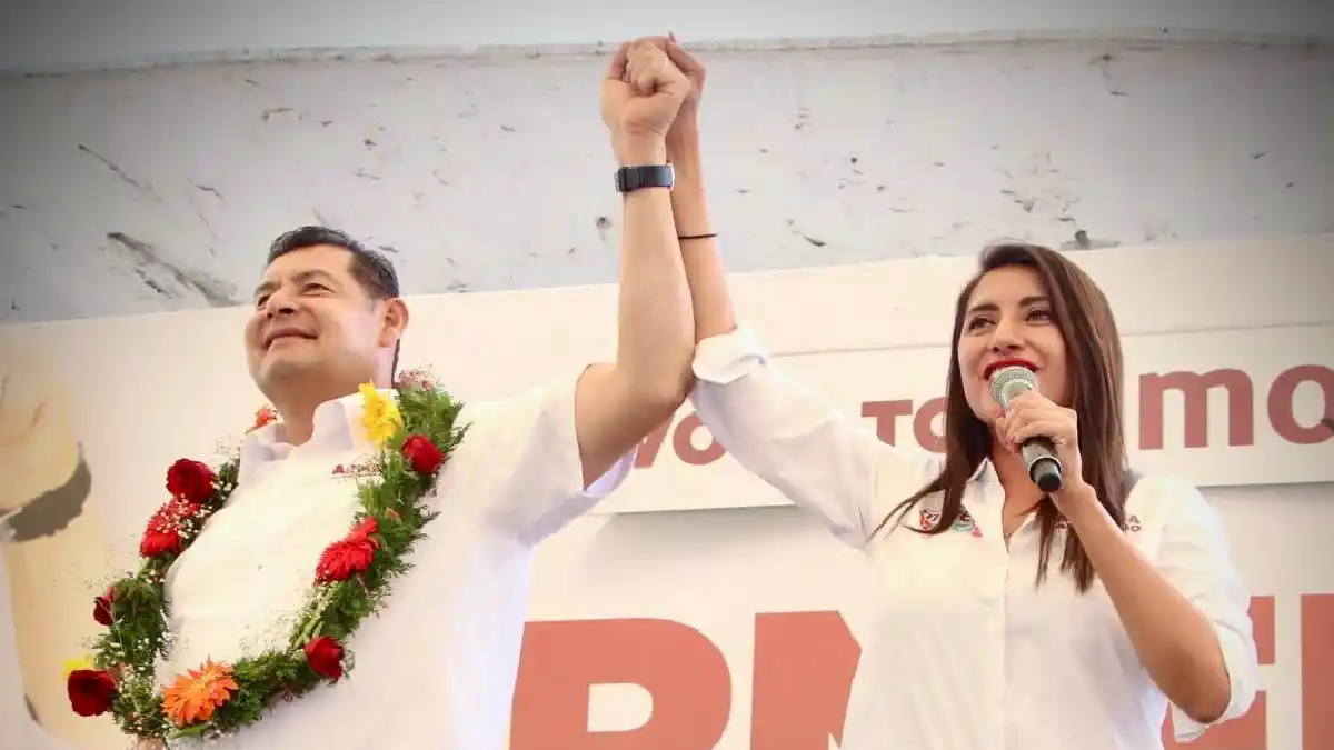 Angélica Alvarado y Alejandro Armenta realizaron un espectacular cierre de campaña en Huejotzingo