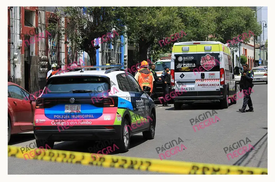 Derrumbe en casona del Centro Histórico de Puebla dejó dos mujeres heridas