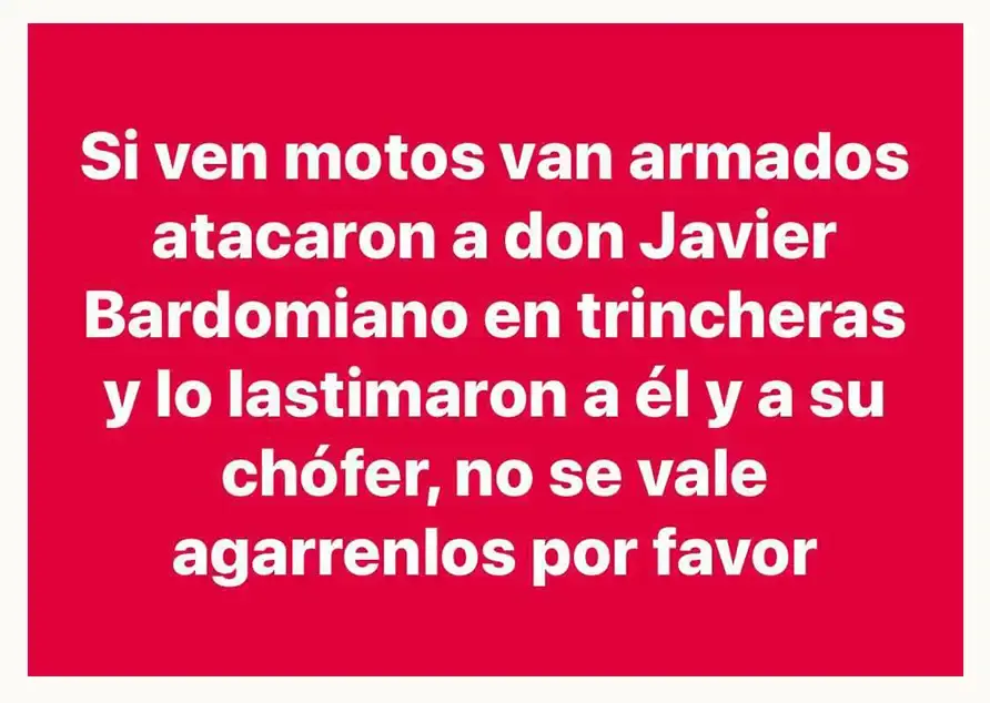 Motociclistas intentaron balear a Javier Bardomiano, candidato a la alcaldía de Chichiquila
