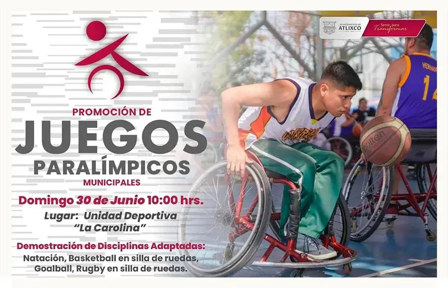 Atlixco, ejemplo de inclusión al ser sede de exhibición de Juegos Paralímpicos