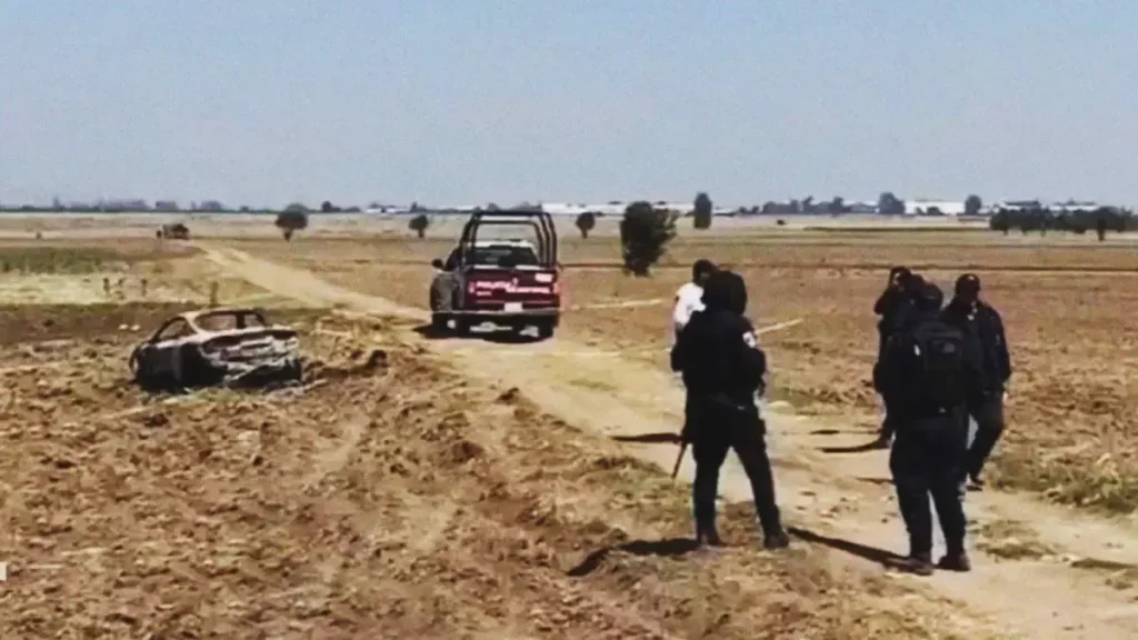 Dejan cadáver y auto calcinados en Tlaltenango, Puebla; se desconoce la identidad de la víctima