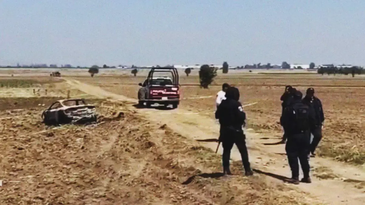 Dejan cadáver y auto calcinados en Tlaltenango, Puebla; se desconoce la identidad de la víctima