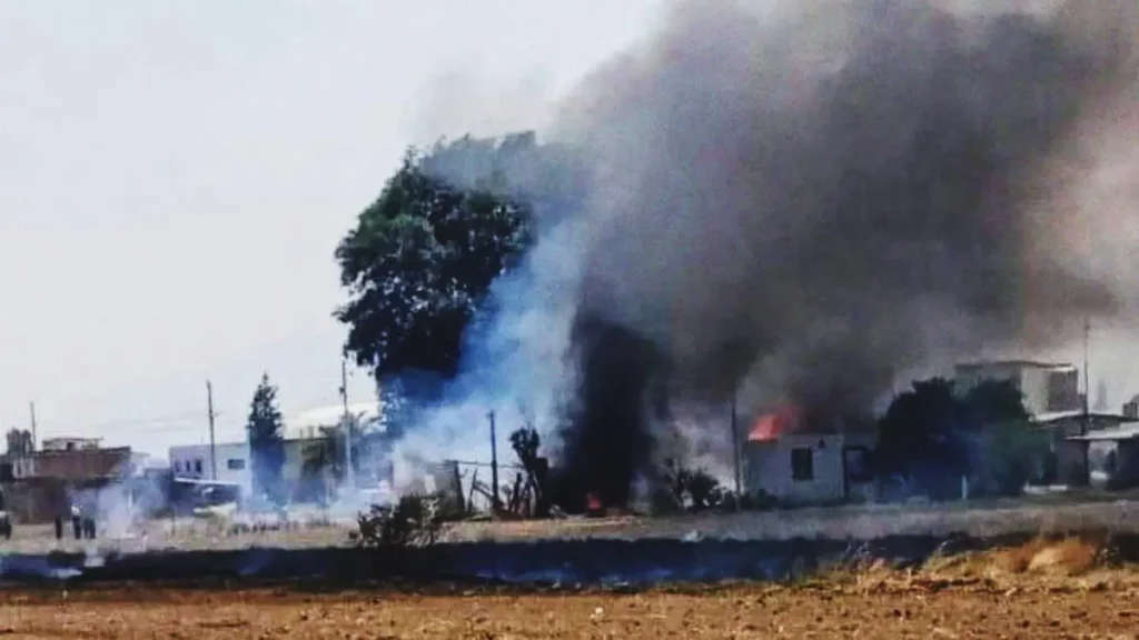 Explota polvorín en Coronango, siniestro deja cinco heridos