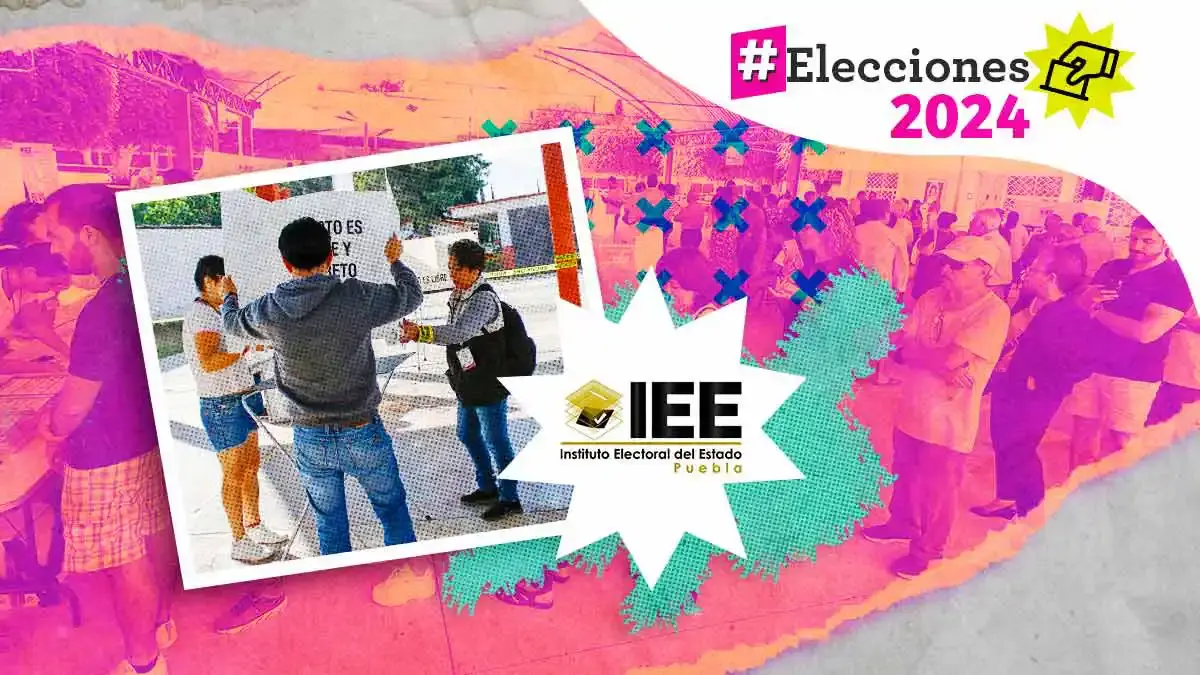 IEE Puebla inaugura elecciones 2024 en medio de robo de boletas y retraso en casillas 