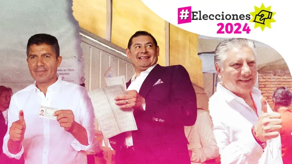 Candidatos de Puebla se forman durante horas para emitir su voto en las elecciones 2024