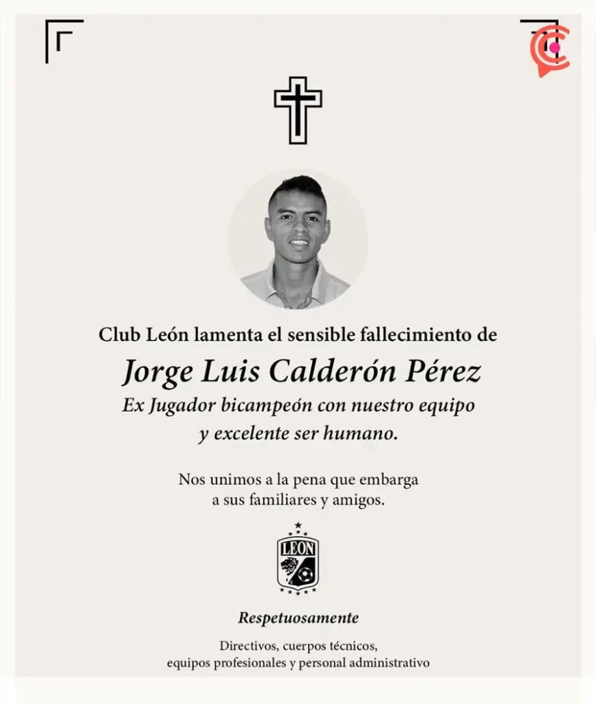 Club León confirma la muerte del Jorge Luis Calderón; formó parte del equipo bicampeón