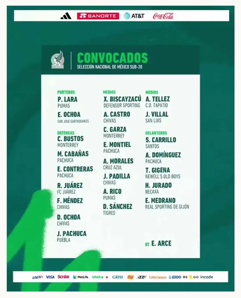 José Rodrigo Pachuca estará en la Selección Mexicana Sub 20 rumbo al Premundial