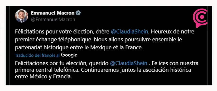 Líderes mundiales felicitan a Claudia Sheinbaum, la primer presidenta de México