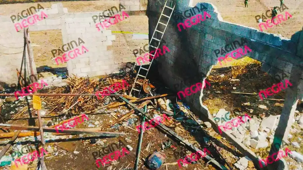 Tras explosión en polvorín de Coronango, padre e hijo murieron