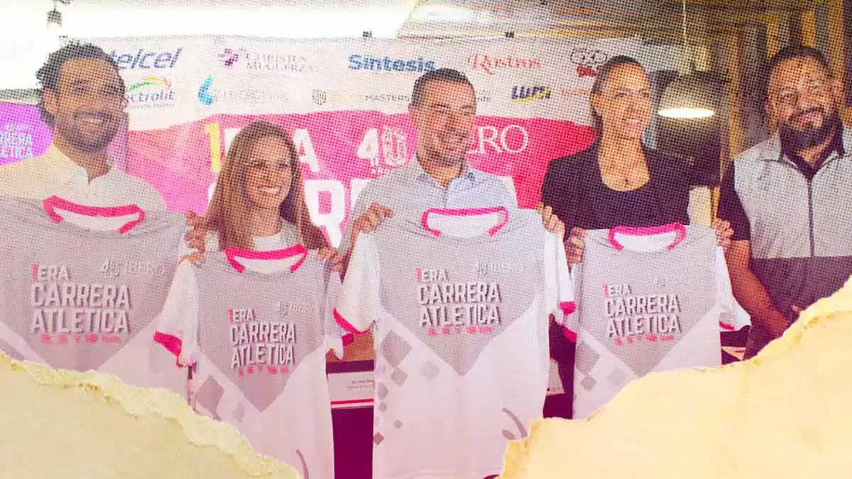 Presentan playera y medalla de la Primera Carrera IBERO Puebla 2024; esperan mil corredores  