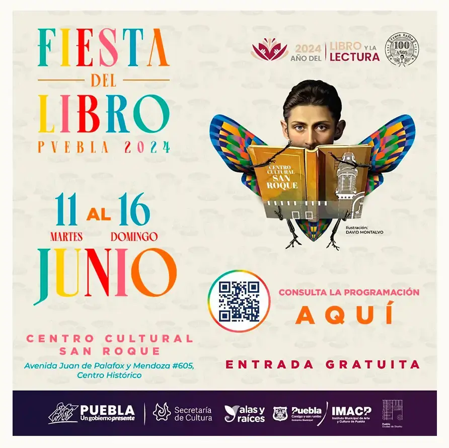 Municipio y estado de Puebla invitan a la fiesta del libro 2024