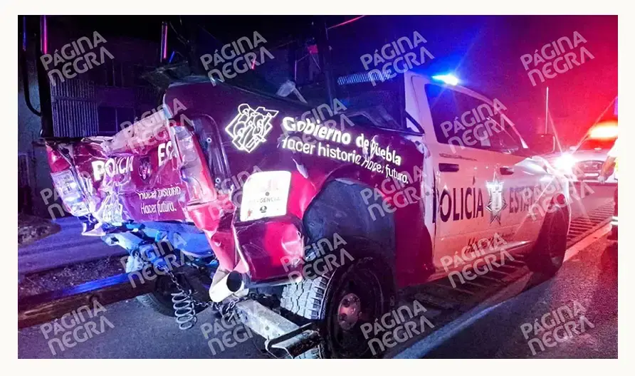 Policía estatal murió tras choque múltiple en la autopista México-Puebla