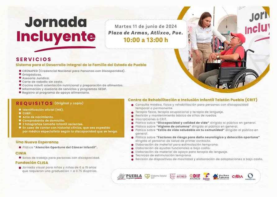 SEDIF y DIF Atlixco preparan jornada incluyente con servicios médicos gratuitos