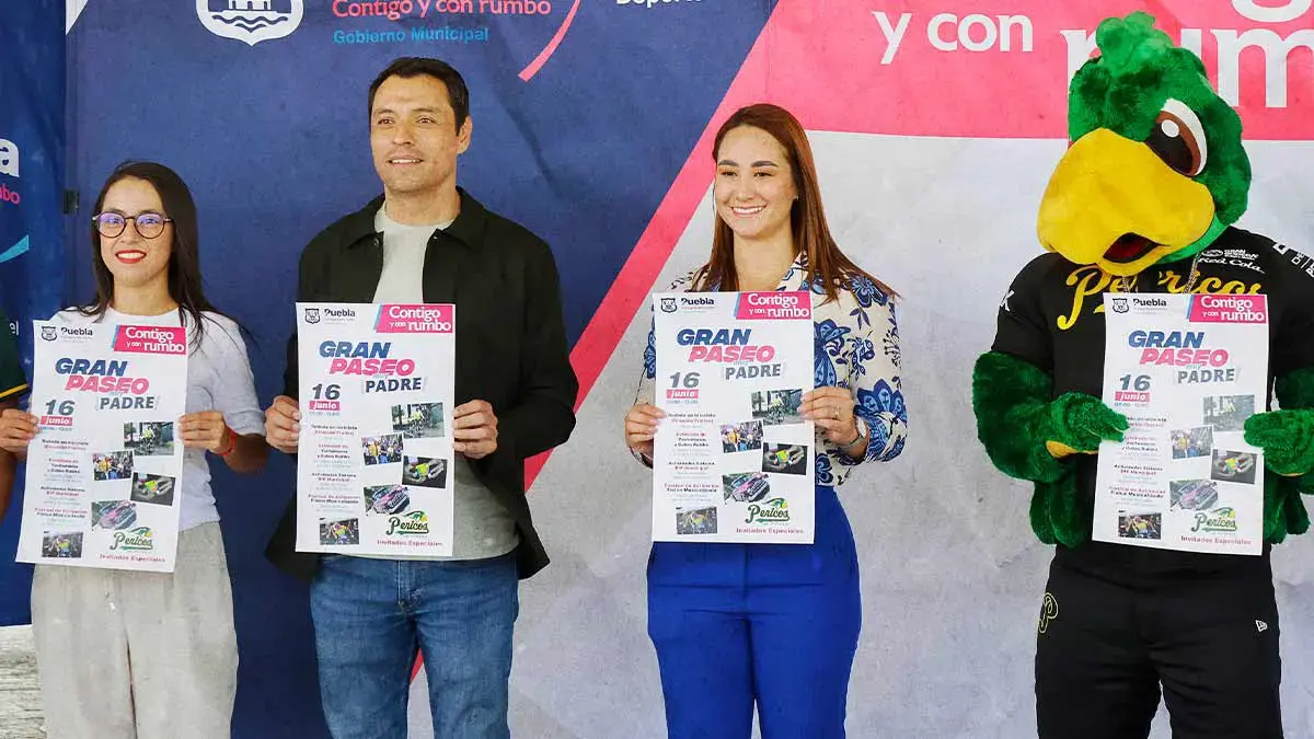 Ayuntamiento de Puebla anuncia Gran Paseo Muy Padre 2024, será el 16 de junio