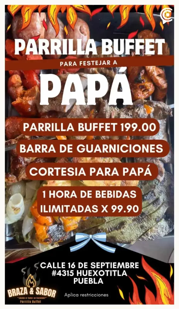 ¿Dónde festejar el Día del Padre en Puebla? Aquí te dejamos cinco recomendaciones 