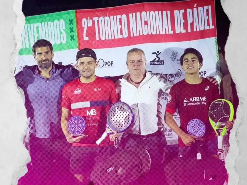 Diego Arredondo y Luis Enrique Barrientos, campeones del Segundo Torneo Nacional de Pádel Puebla 2024 