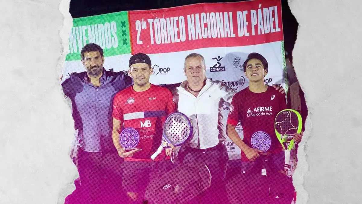 Diego Arredondo y Luis Enrique Barrientos, campeones del Segundo Torneo Nacional de Pádel Puebla 2024 