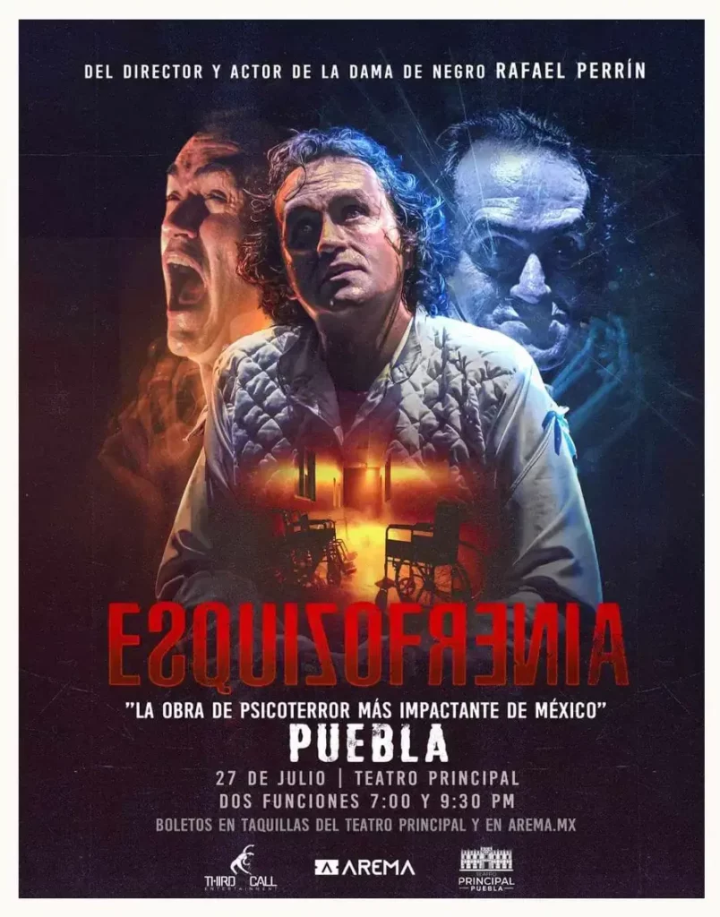 En julio 2024 vuelve a Puebla “Esquizofrenia”, la obra de teatro de psicoterror 