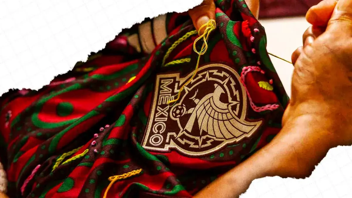 Artesanas poblanas hacen diseño especial del jersey de la Selección Mexicana 2024  