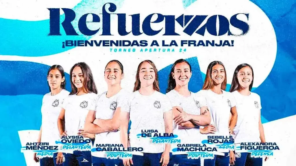 Puebla Femenil presenta a siete nuevas jugadoras para el torneo Apertura 2024