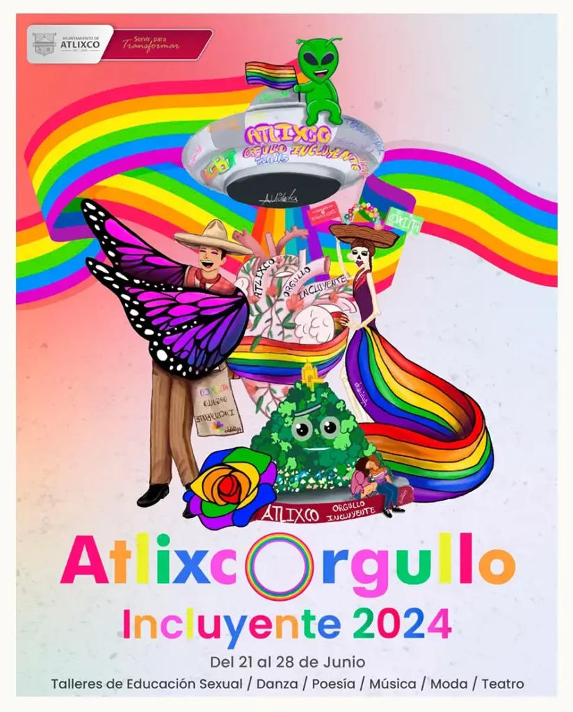 Con actividades culturales, artísticas y educativas, Atlixco celebrará el mes del orgullo