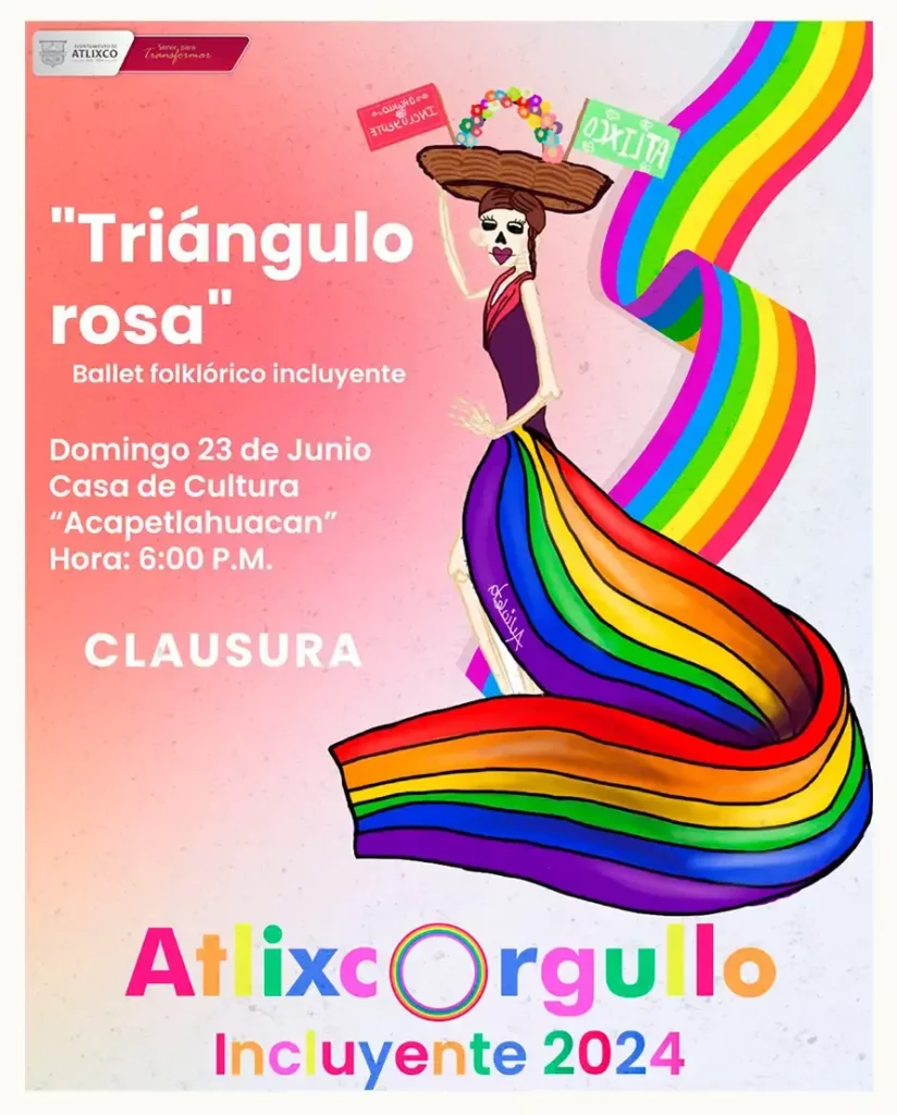 Con actividades culturales, artísticas y educativas, Atlixco celebrará el mes del orgullo