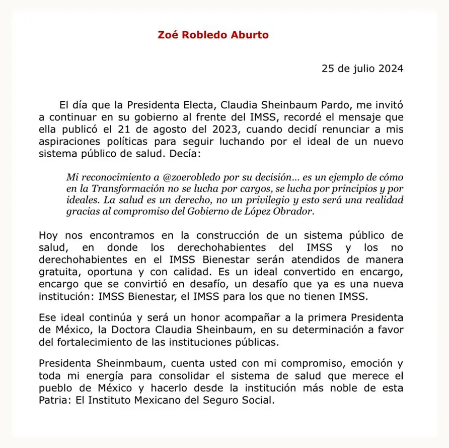 Este es el gabinete de gobierno de Claudia Sheinbaum