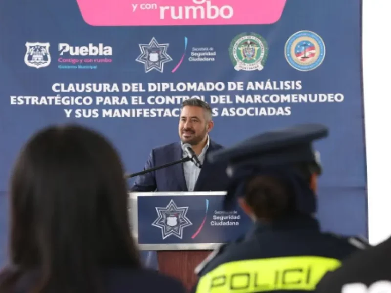 Policía nacional de Colombia capacita a elementos de la SSC en combate al narcomenudeo