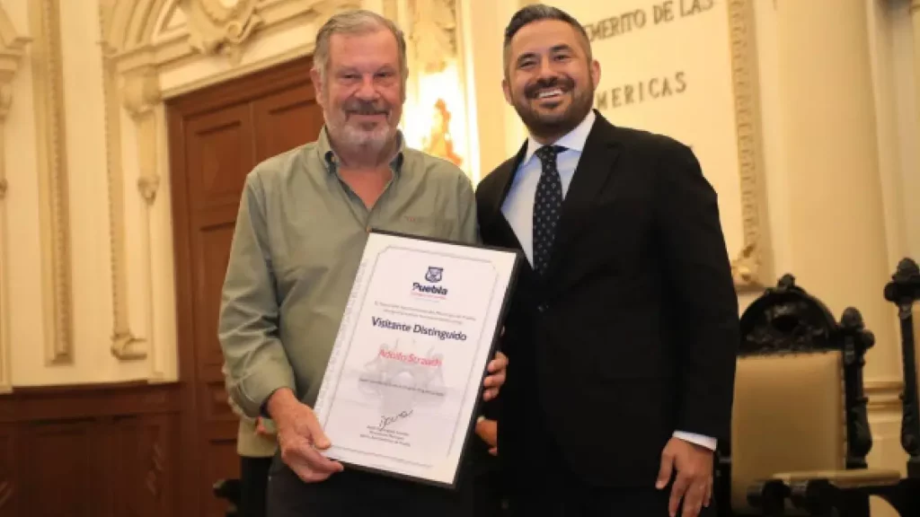 Gobierno municipal de Puebla reconoce a Adolfo Strauch como "visitante distinguido"