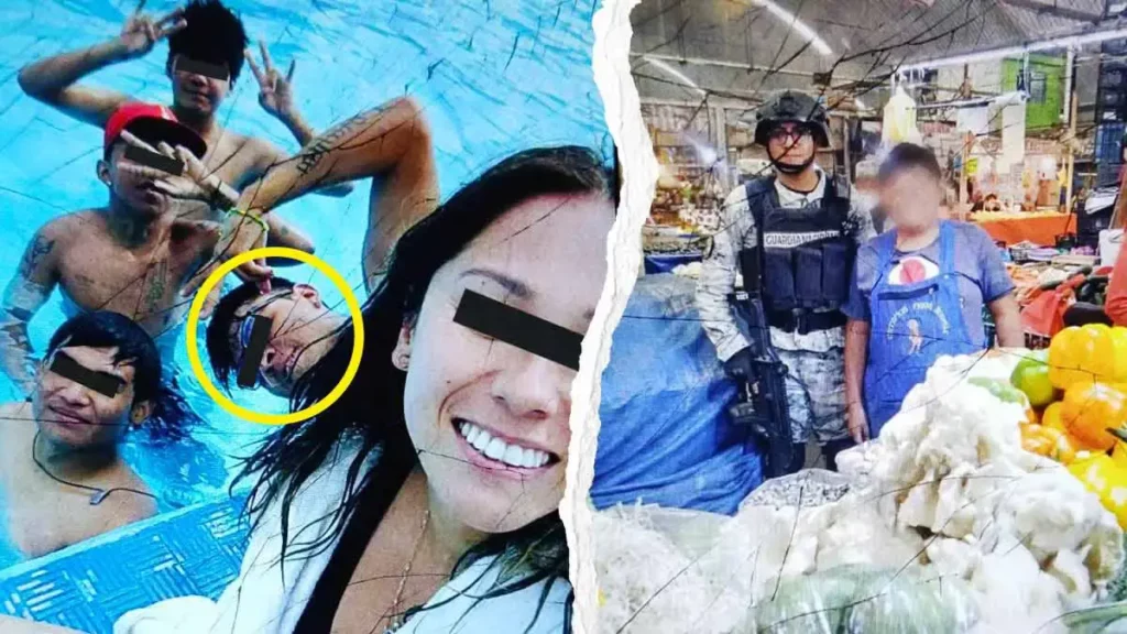 Filtran fotografías de presunta complicidad entre narcomenudistas del Mercado Morelos y la Guardia Nacional