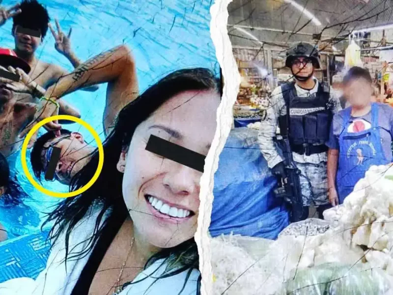 Filtran fotografías de presunta complicidad entre narcomenudistas del Mercado Morelos y la Guardia Nacional