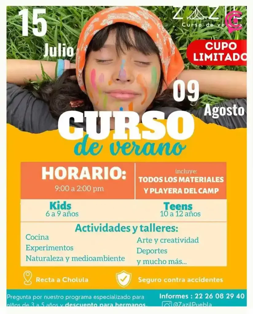 Te recomendamos cinco cursos de verano en Puebla para las vacaciones 2024