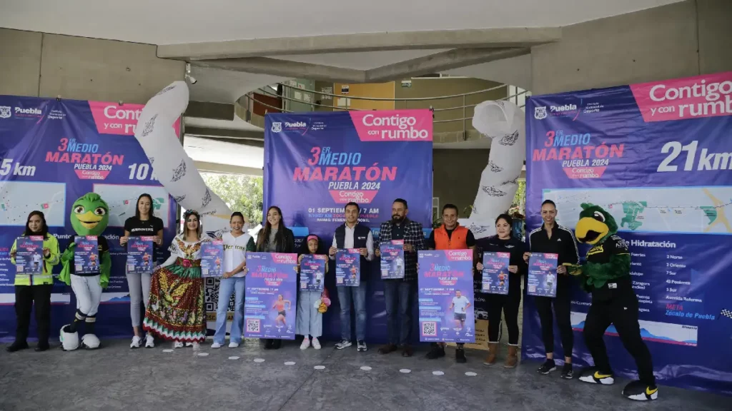 Gobierno Municipal alista tercera edición del Medio Maratón Puebla 2024