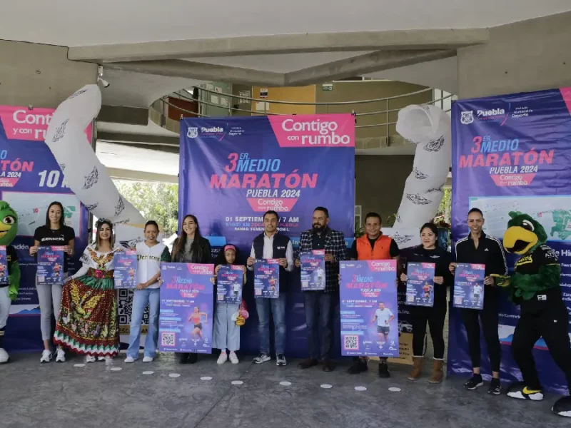 Gobierno Municipal alista tercera edición del Medio Maratón Puebla 2024