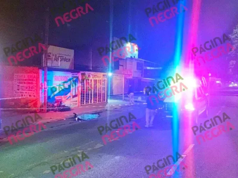 Motociclista murió al derrapar en San Pedro Cholula
