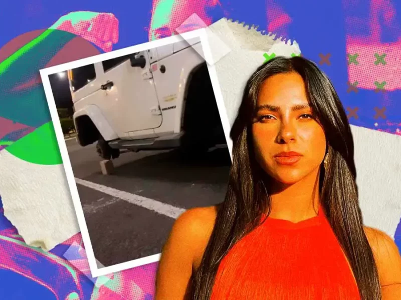 Alejandra Varela, exparticipante de Exatlón, denuncia robo de llantas en Walmart de Ciudad Judicial, Puebla