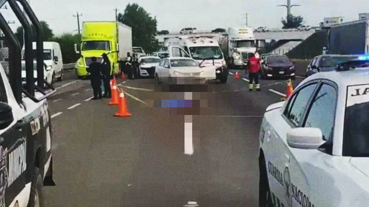 Hombre murió atropellado en la autopista México-Puebla a la altura de Huejotzingo