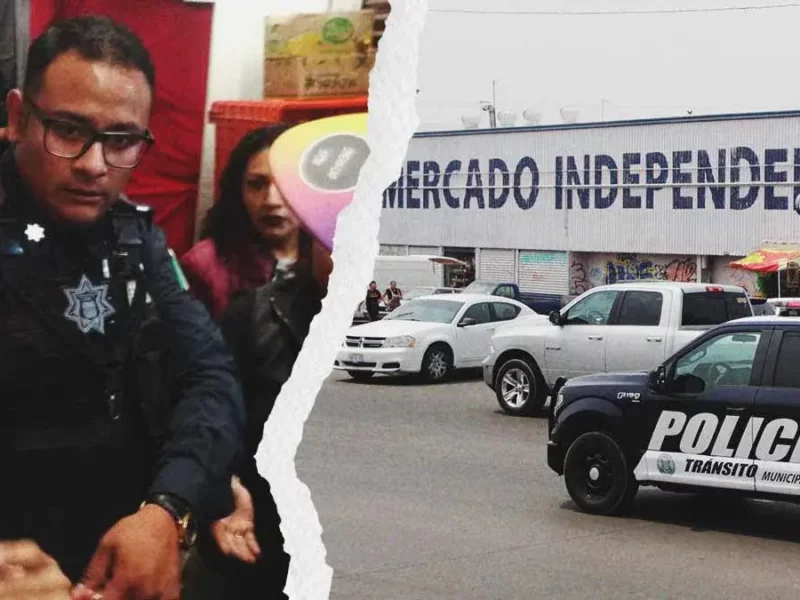 Balean niña durante operativo en el Mercado Independencia, acusan a policía municipal de Puebla 