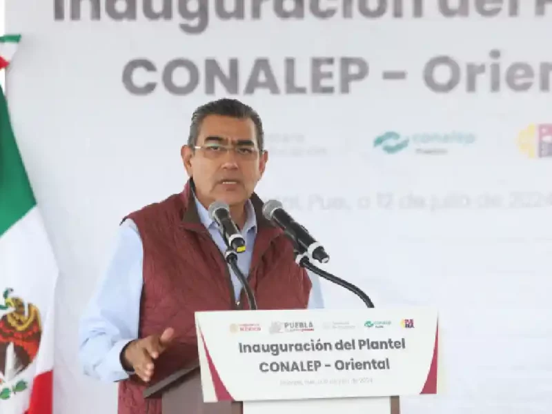 Inaugura Sergio Salomón CONALEP Plantel Oriental; estudiantes contribuirán al desarrollo de sus comunidades