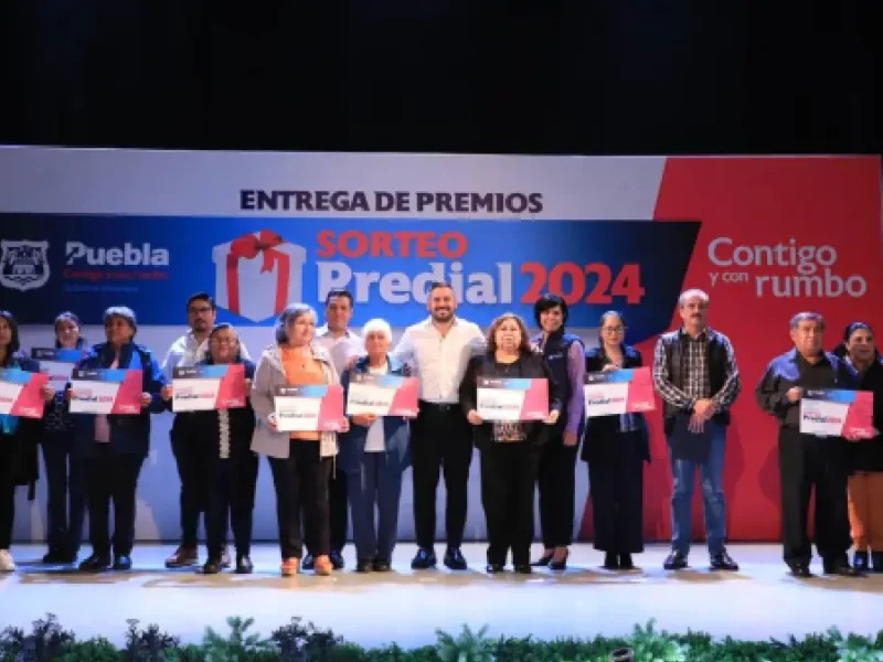 Ayuntamiento de Puebla entregó los premios del Sorteo Predial 2024