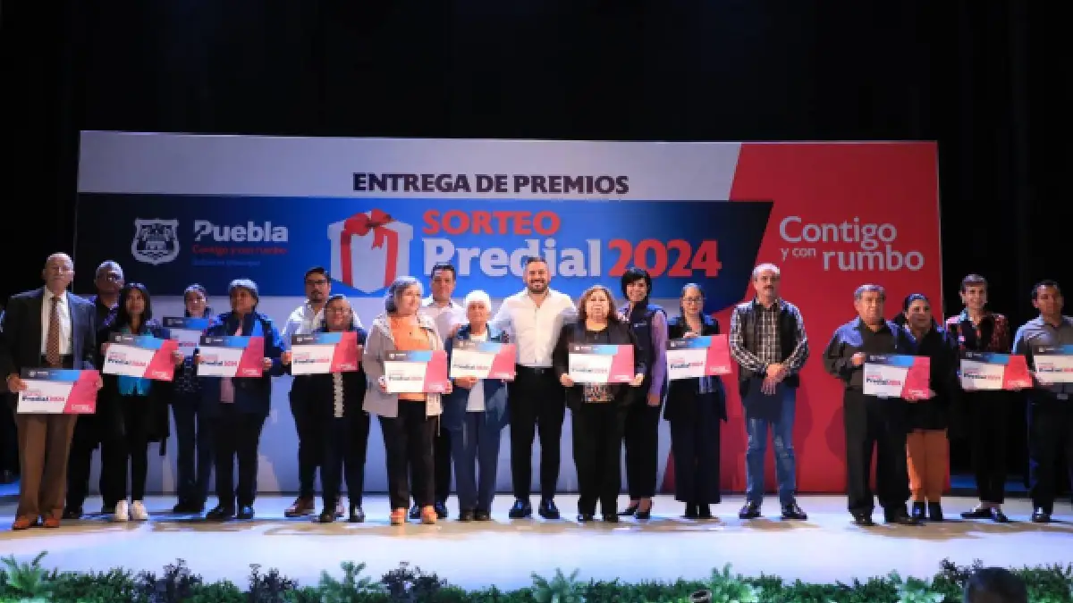 Ayuntamiento de Puebla entregó los premios del Sorteo Predial 2024