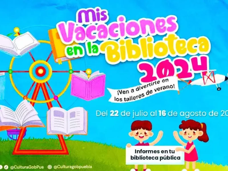 Bibliotecas públicas en Puebla ofrecerán talleres de verano gratuitos