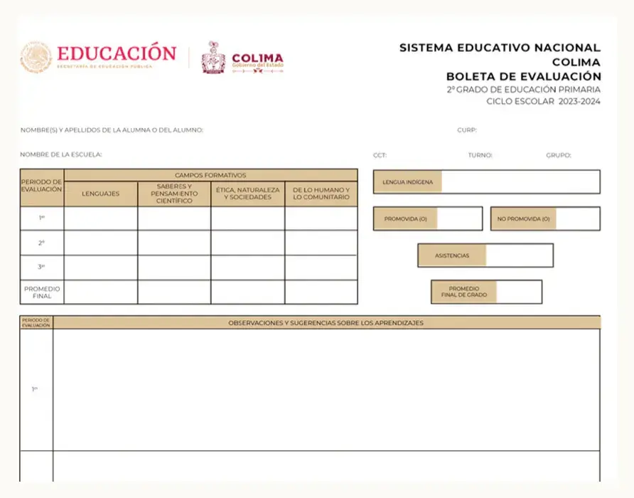 Consulta la boleta de calificaciones de la SEP del ciclo escolar 2023-2024, tiene nuevo diseño