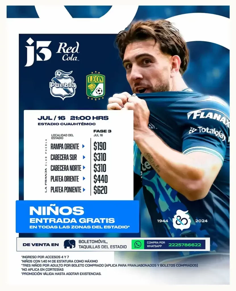 Club Puebla recibirá al León en la primera jornada doble del Apertura 2024