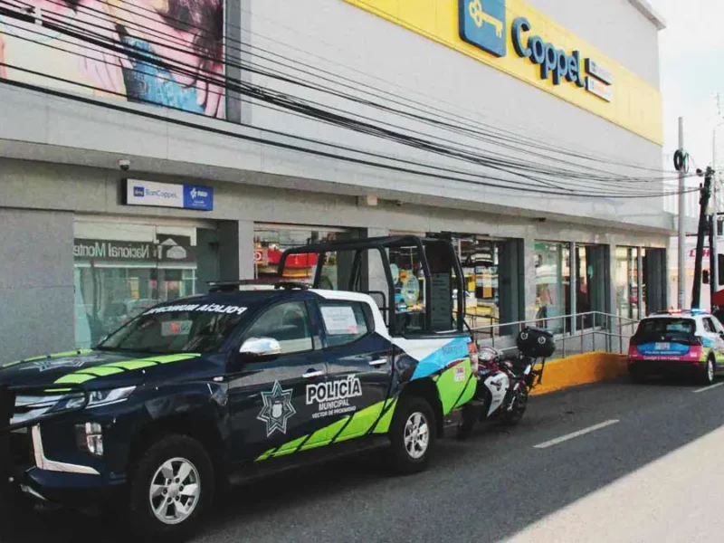 Delincuente intentó asaltar Coppel Plaza Crystal en Puebla, se llevó dos celulares de empleados