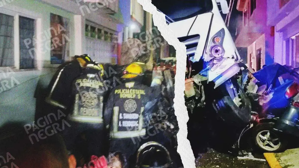 Familia murió prensada tras choque de camión de transporte en Coronango; detuvieron al conductor responsable