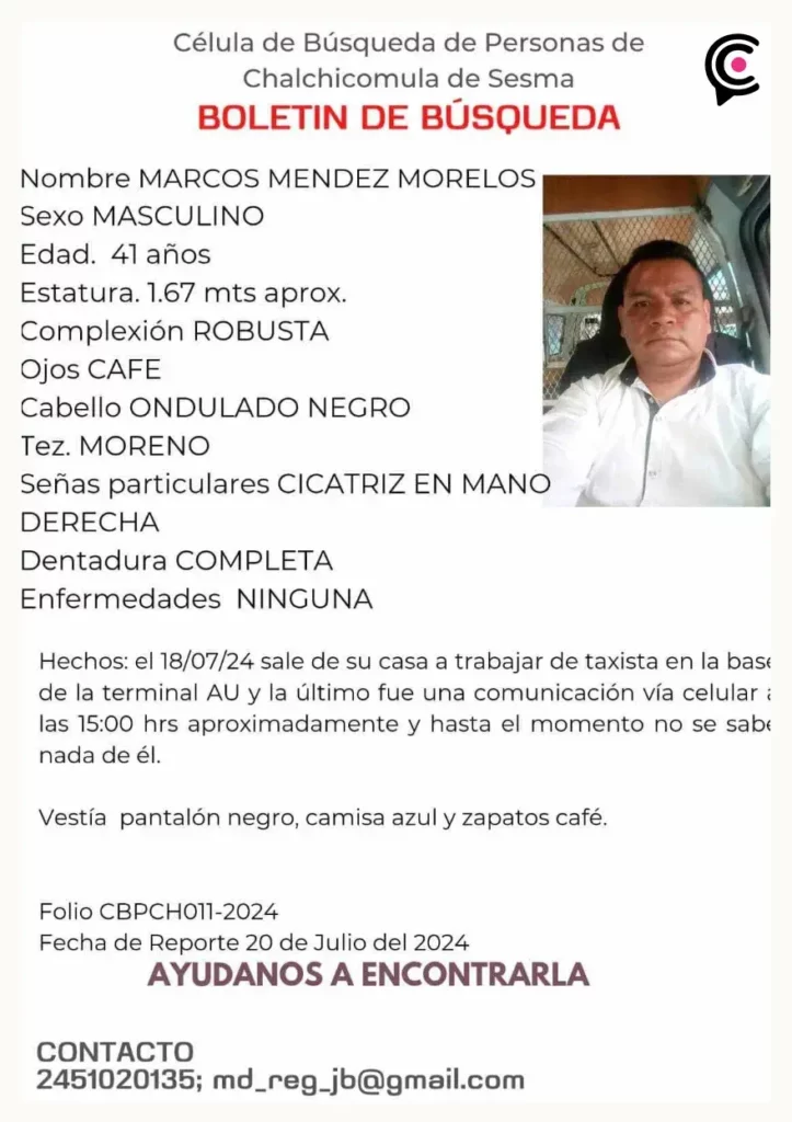 Encuentran en la Laguna de Aljojuca a taxista reportado como desaparecido